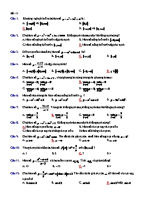 Đề kiểm tra môn Toán - Đề 11